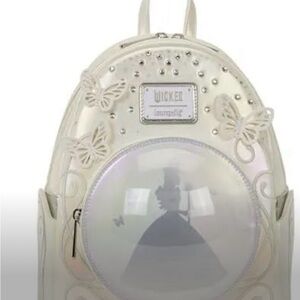 Wicked Glinda Bubble Loungefly Iridescent White Butterfly Princess Mini Backpack